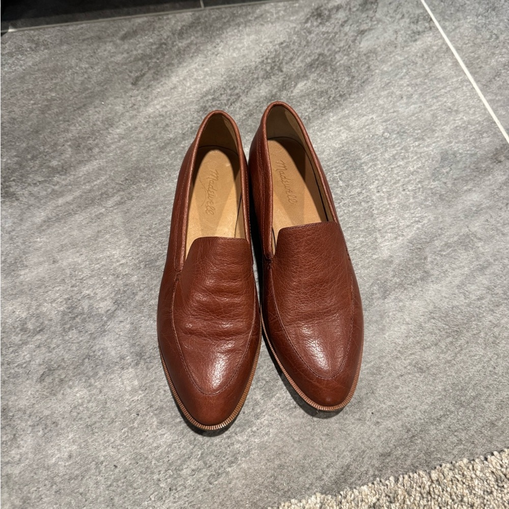 Brown Leather Women's Loafers